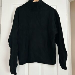 GAP CashSoft Black Turtleneck Sweater